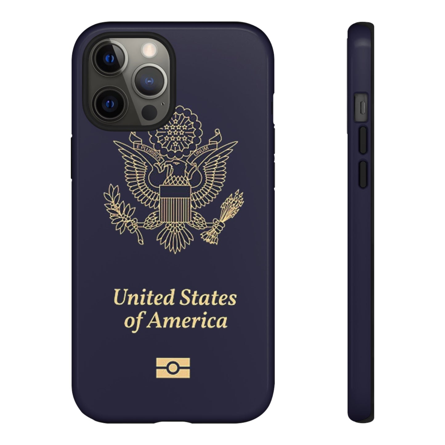 Phone Case-United States Passort | Tough-iPhone 12 Pro Max-Glossy-PhoneCaseBoss-Phone-Best-Phone-Cases