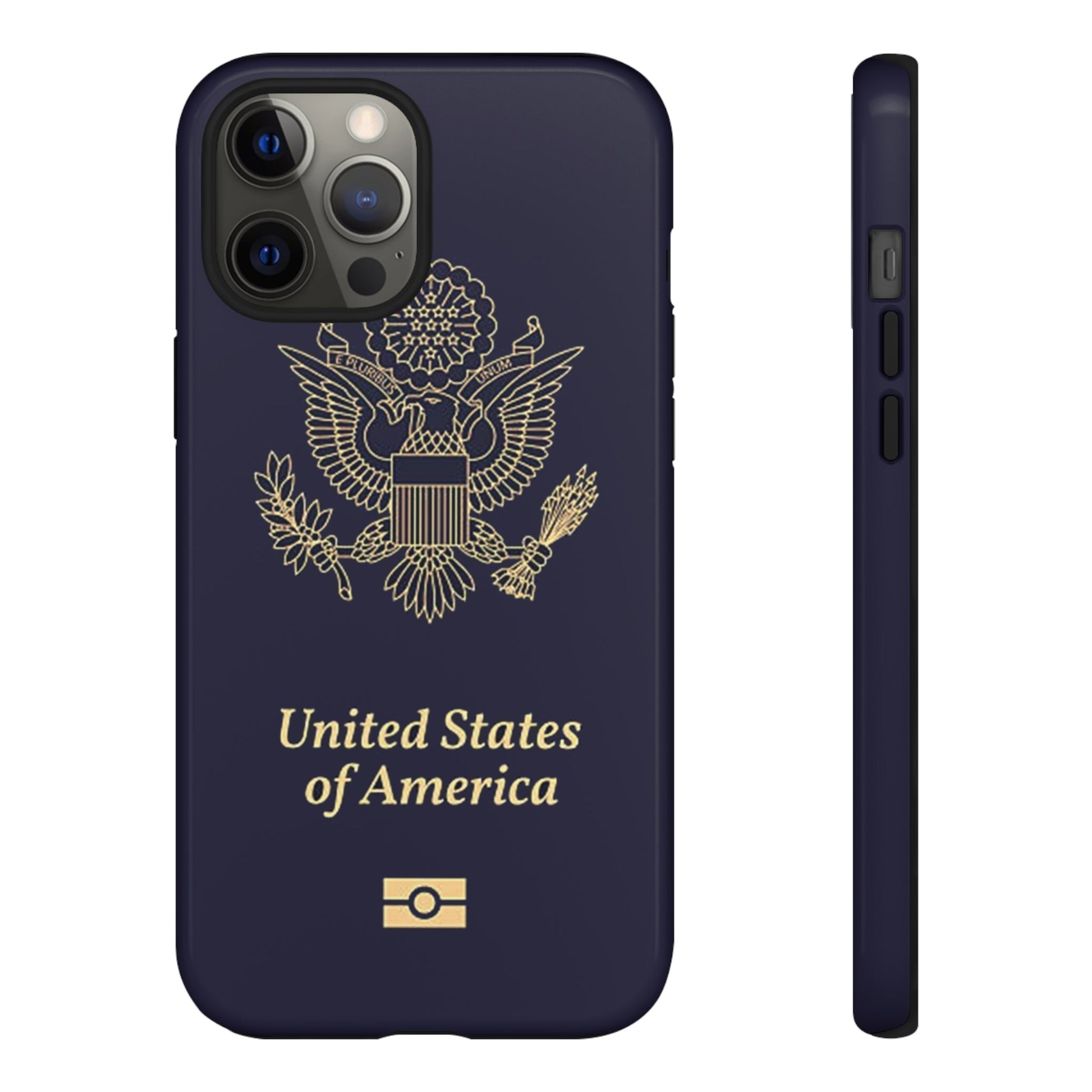 Phone Case-United States Passort | Tough-iPhone 12 Pro Max-Glossy-PhoneCaseBoss-Phone-Best-Phone-Cases