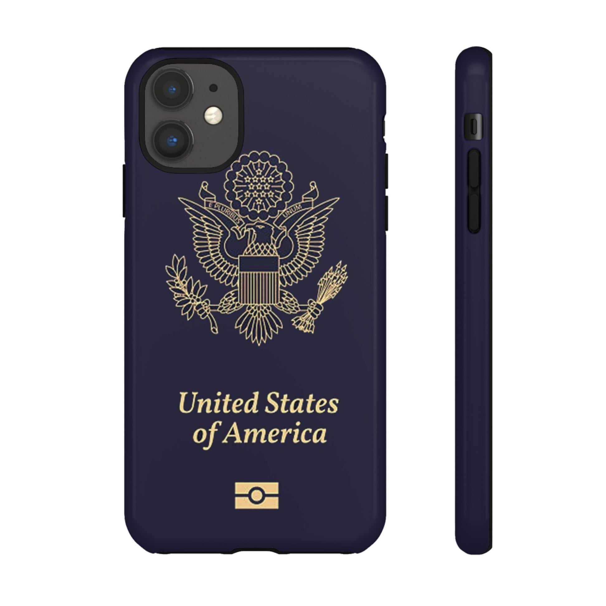Phone Case-United States Passort | Tough-iPhone 11-Glossy-PhoneCaseBoss-Phone-Best-Phone-Cases