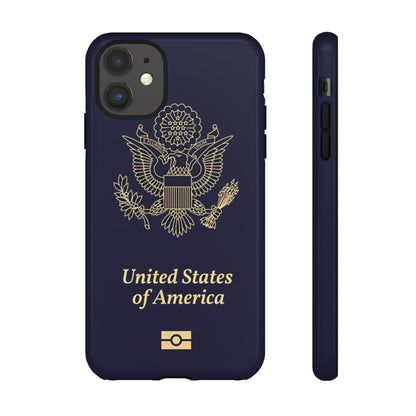 Phone Case-United States Passort | Tough-iPhone 11-Glossy-PhoneCaseBoss-Phone-Best-Phone-Cases