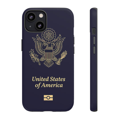Phone Case-United States Passort | Tough-iPhone 13-Matte-PhoneCaseBoss-Phone-Best-Phone-Cases