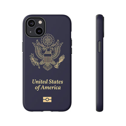 Phone Case-United States Passort | Tough-iPhone 14 Plus-Matte-PhoneCaseBoss-Phone-Best-Phone-Cases