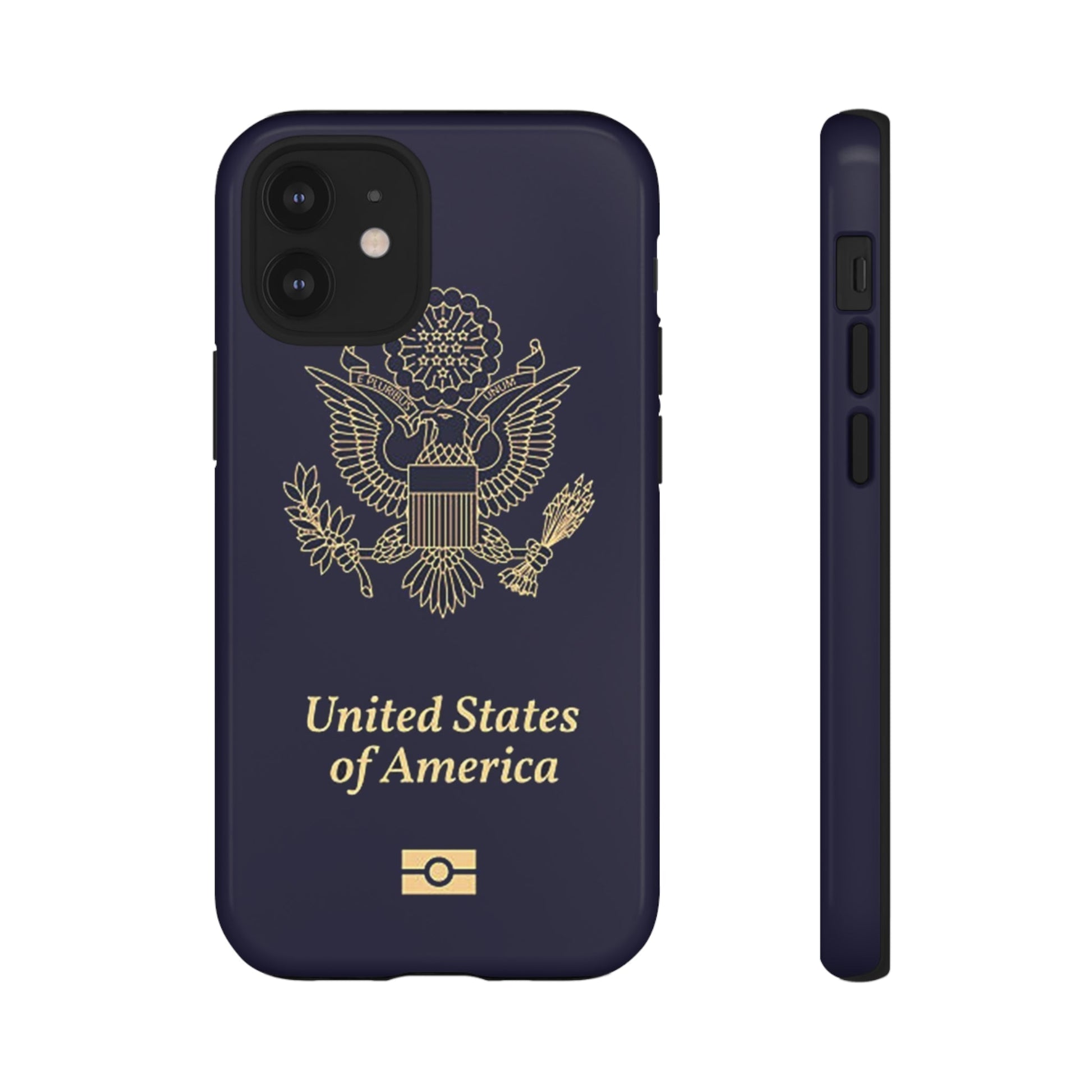 Phone Case-United States Passort | Tough-iPhone 12 Mini-Glossy-PhoneCaseBoss-Phone-Best-Phone-Cases