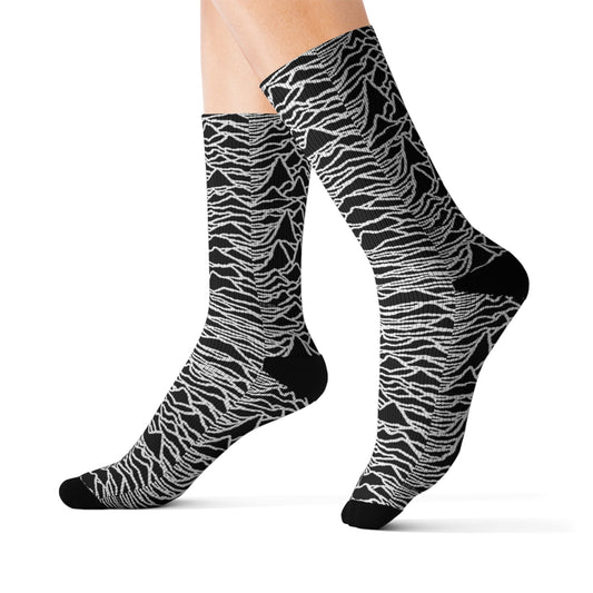 Unknown Pleasures Sublimation Socks - Joy Division Socks