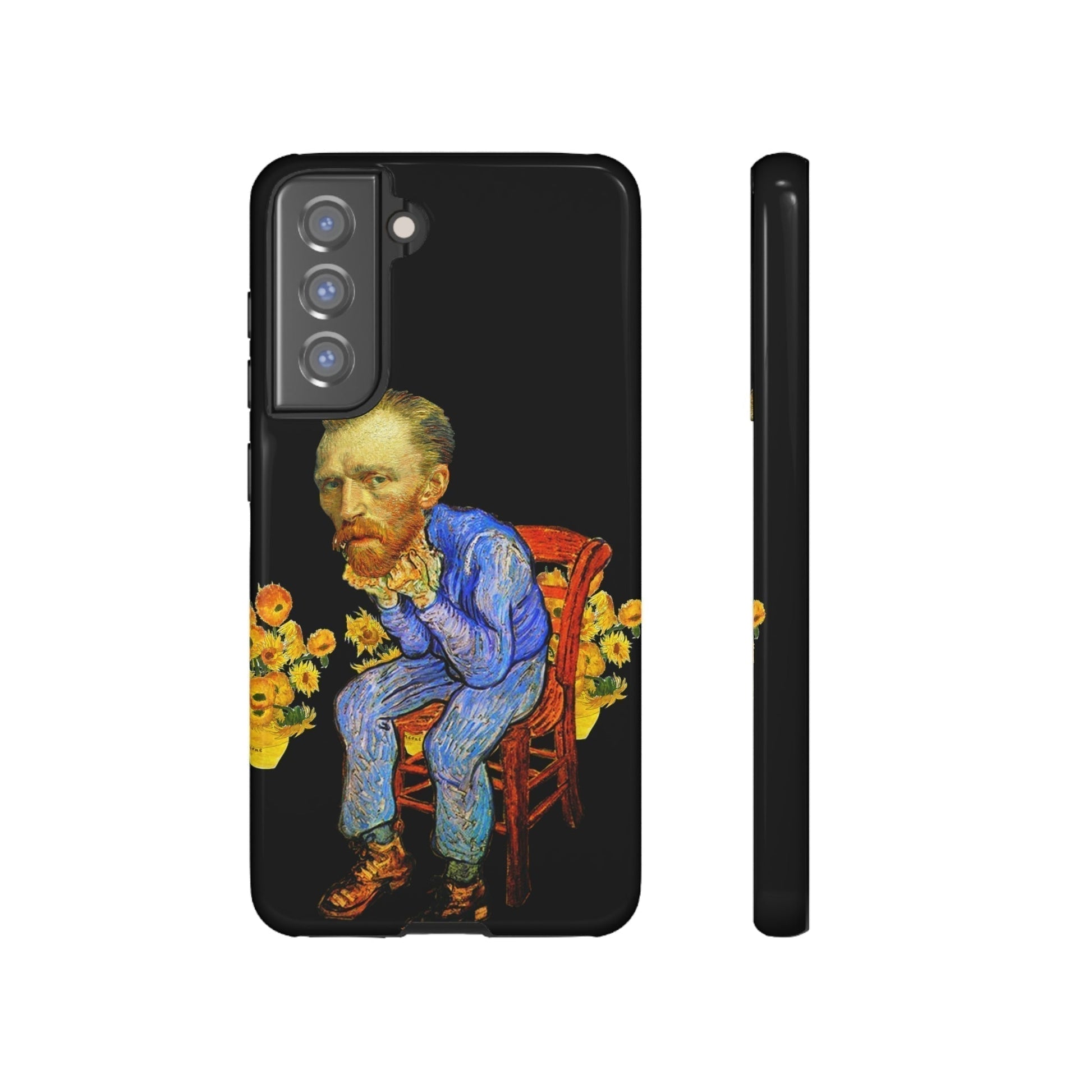 Phone Case-VAN GOGH ON A CHAIR | Tough-Samsung Galaxy S21 FE-Glossy-PhoneCaseBoss-Phone-Best-Phone-Cases