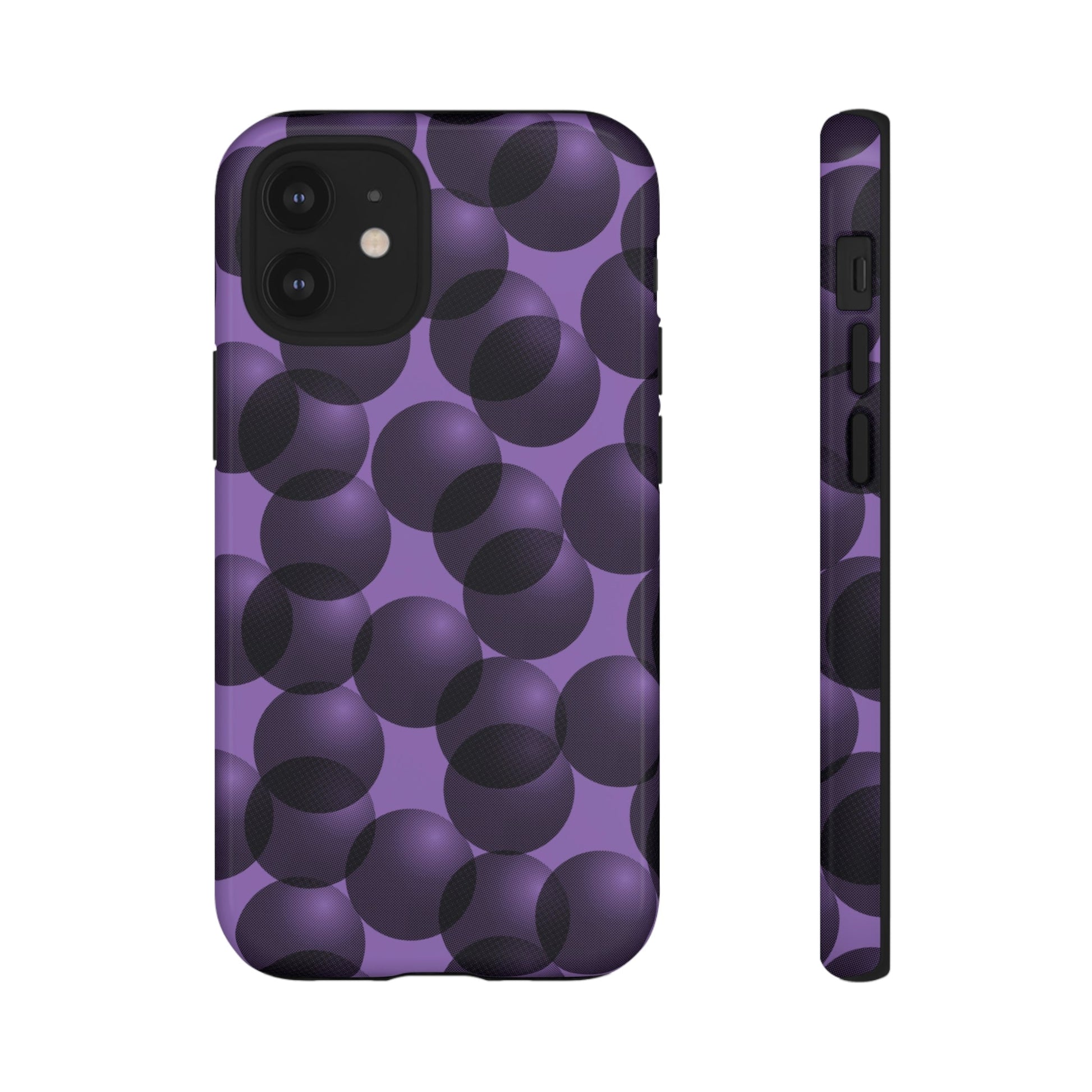 Phone Case-VIOLET SPHERES | Tough-iPhone 12 Mini-Glossy-PhoneCaseBoss-Phone-Best-Phone-Cases