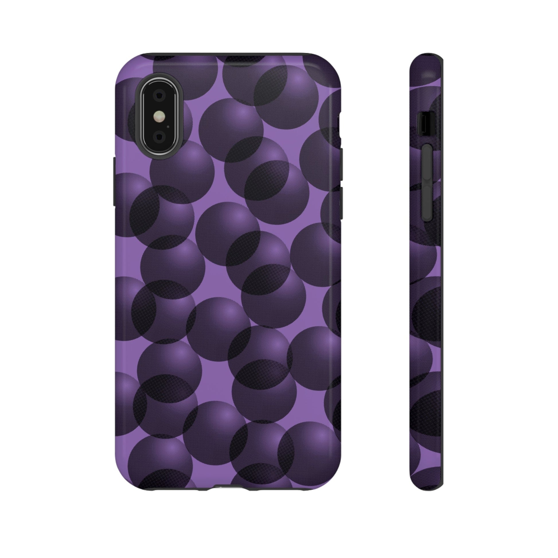 Phone Case-VIOLET SPHERES | Tough-iPhone XS-Glossy-PhoneCaseBoss-Phone-Best-Phone-Cases