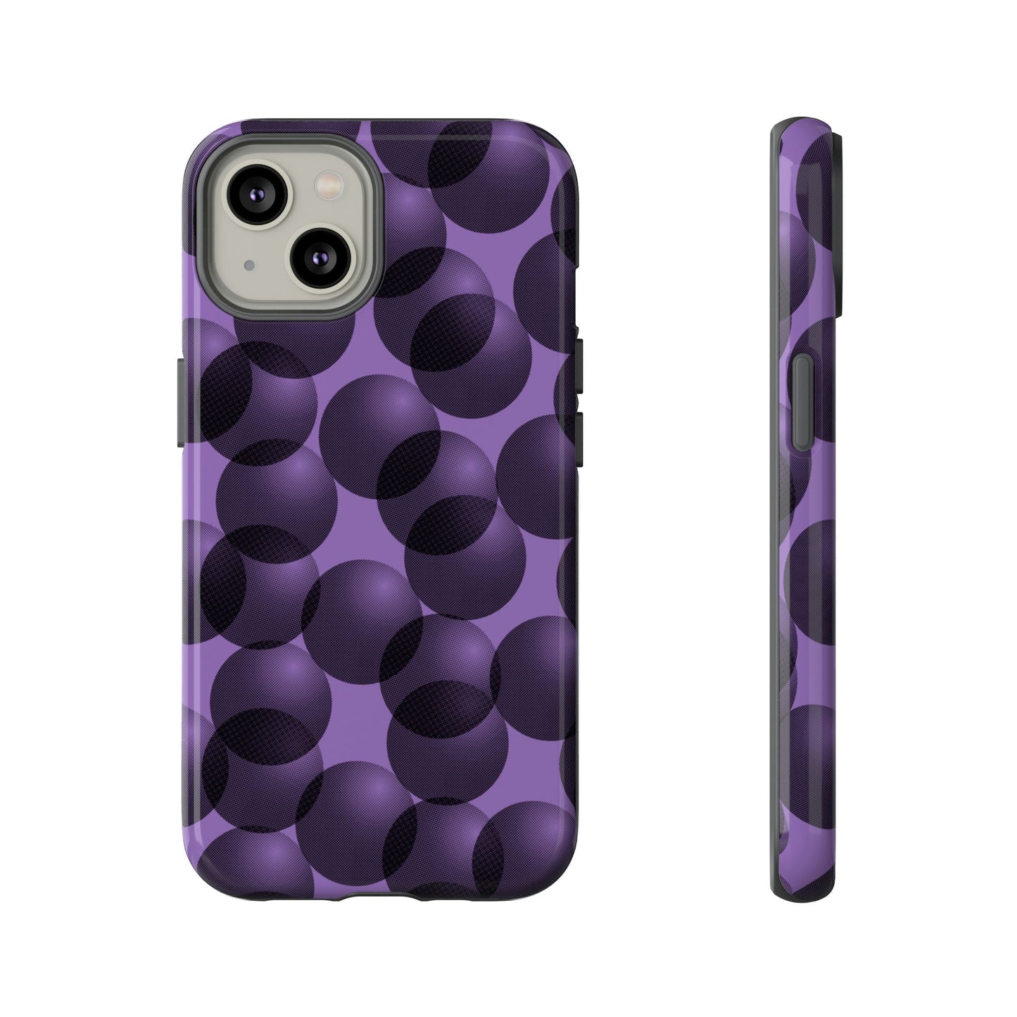 Phone Case-VIOLET SPHERES | Tough-iPhone 14-Glossy-PhoneCaseBoss-Phone-Best-Phone-Cases