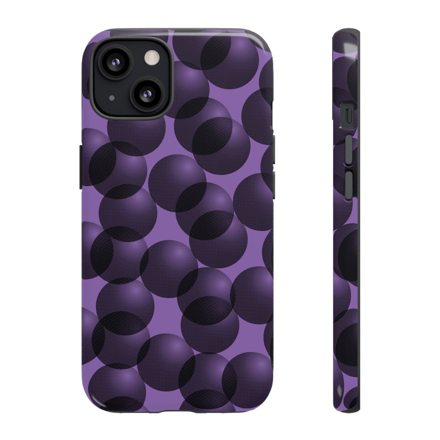 Phone Case-VIOLET SPHERES | Tough-iPhone 13-Glossy-PhoneCaseBoss-Phone-Best-Phone-Cases