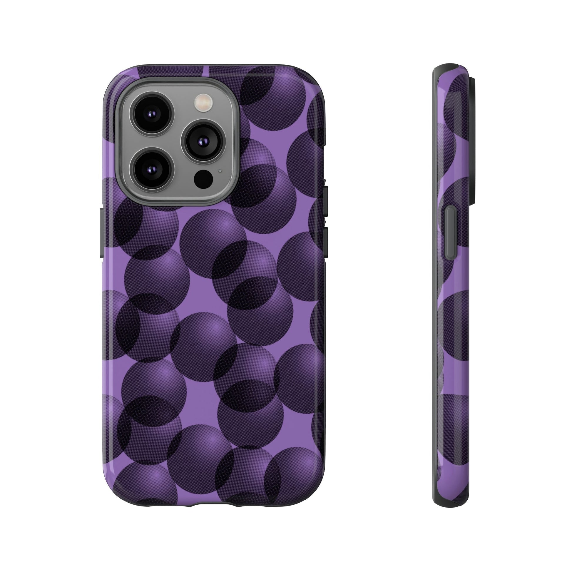 Phone Case-VIOLET SPHERES | Tough-iPhone 14 Pro-Glossy-PhoneCaseBoss-Phone-Best-Phone-Cases