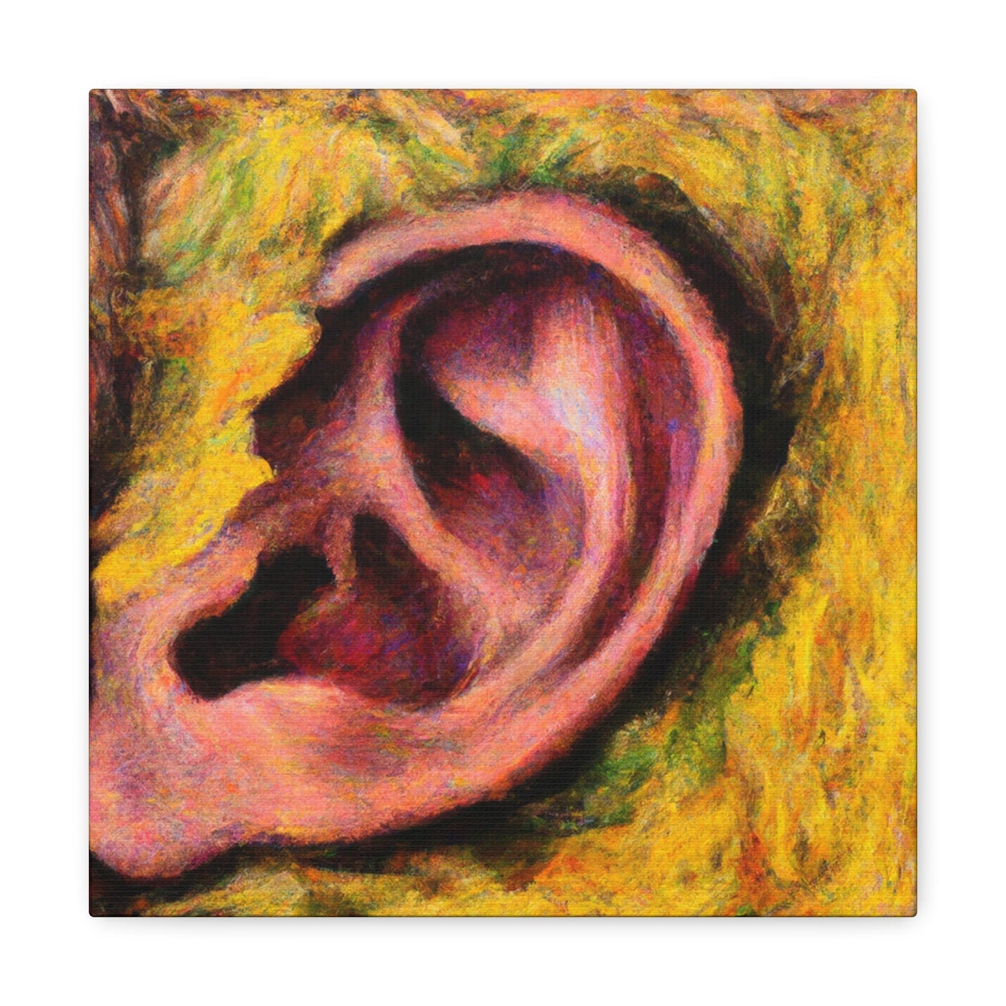 Van Gogh's Ear - Canvas Gallery Wraps-Canvas-Printify-12″ x 12″-1.25"-Art & Wall Decor, Canvas, Fall Picks, Hanging Hardware, Home & Living, Indoor, Top Spring Products, Valentine's Day promotion-PhoneCaseBoss.com