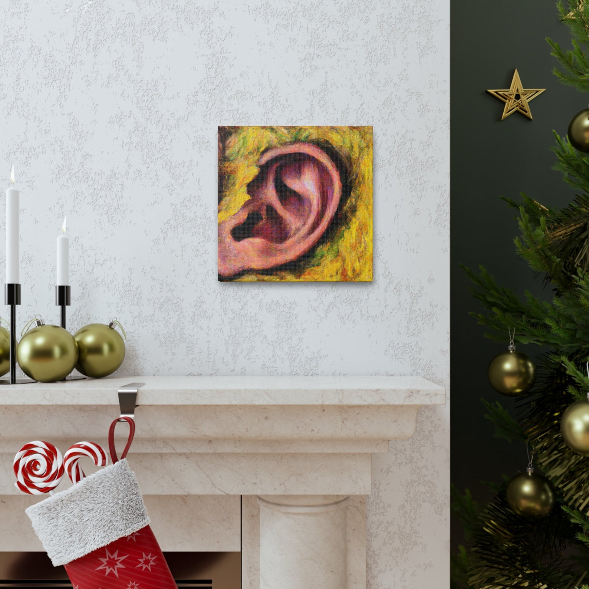 Van Gogh's Ear - Canvas Gallery Wraps-Canvas-Printify-Art & Wall Decor, Canvas, Fall Picks, Hanging Hardware, Home & Living, Indoor, Top Spring Products, Valentine's Day promotion-PhoneCaseBoss.com