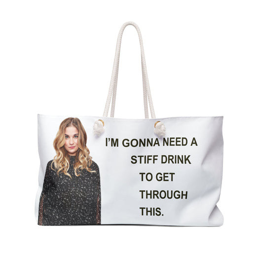 Weekender Bag - Schitt's Creek Alexis and David-Bags-Printify-24" × 13"-Accessories, All Over Print, Bags, Totes-PhoneCaseBoss.com