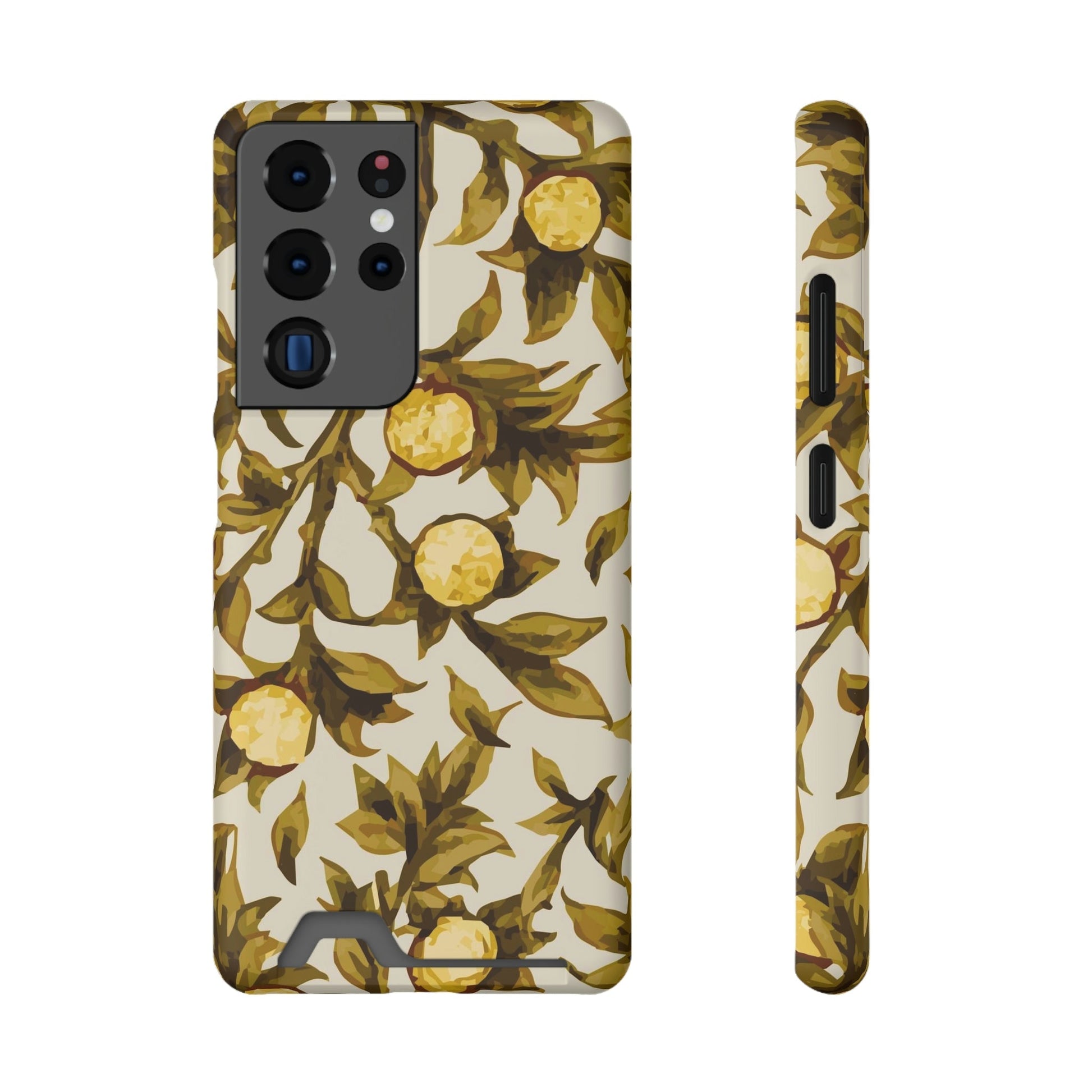  Best Phone Case Brands - Phone Case - YELLOW FLORAL  |  Pocket - PhoneCaseBoss