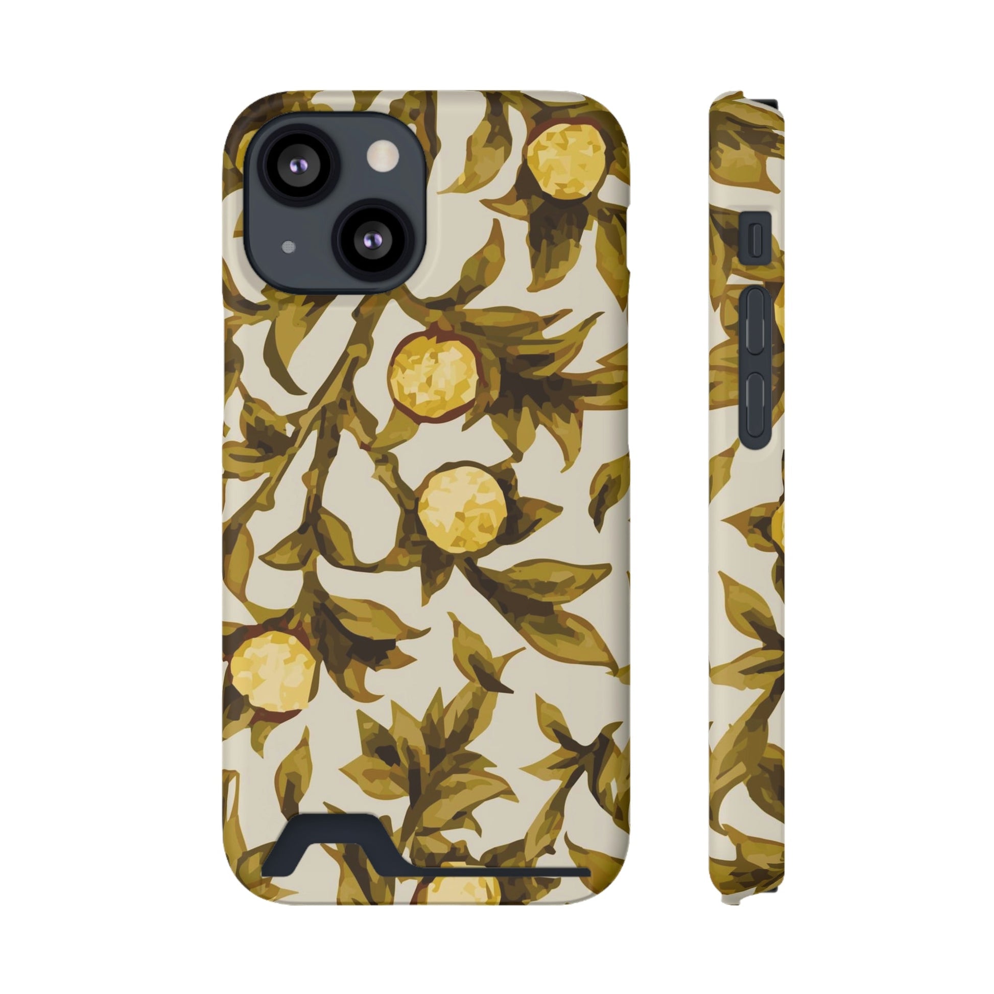  Best Phone Case Brands - Phone Case - YELLOW FLORAL  |  Pocket - PhoneCaseBoss