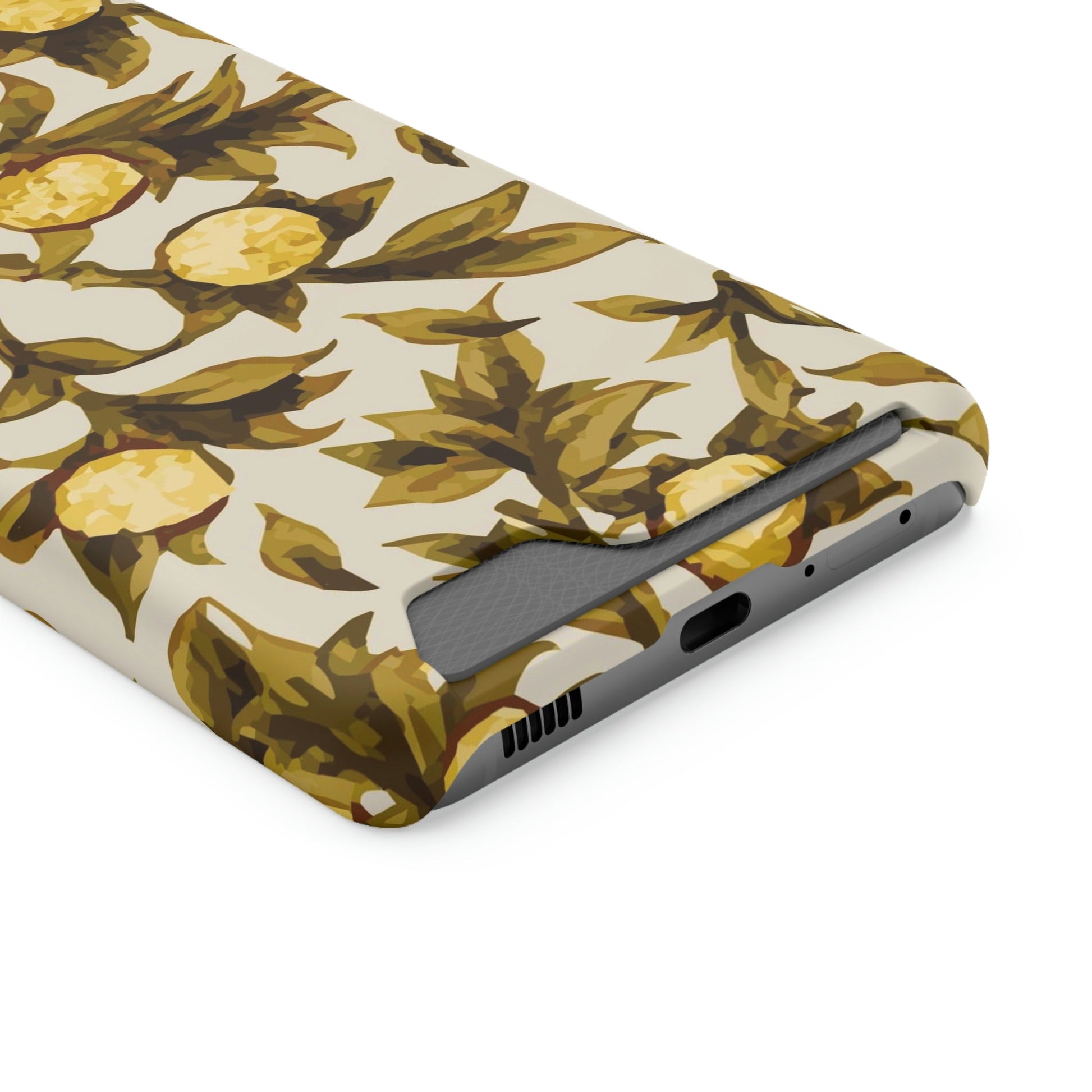  Best Phone Case Brands - Phone Case - YELLOW FLORAL  |  Pocket - PhoneCaseBoss