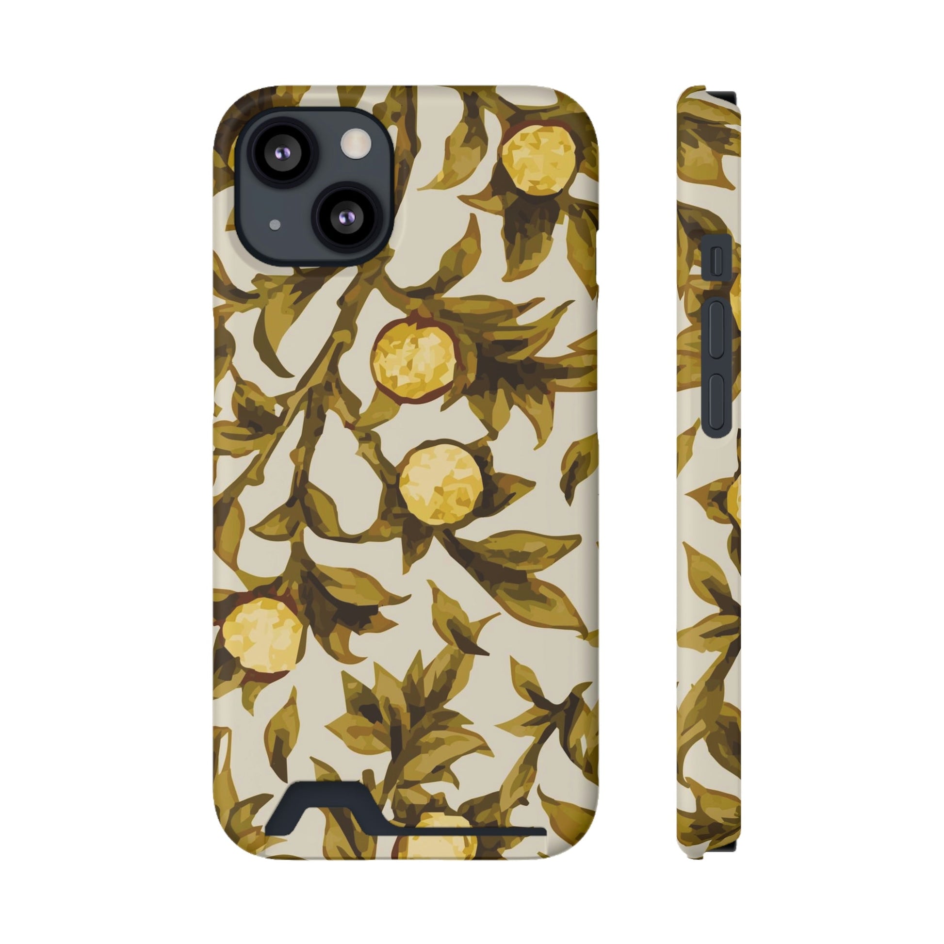 Best Phone Case Brands - Phone Case - YELLOW FLORAL  |  Pocket - PhoneCaseBoss